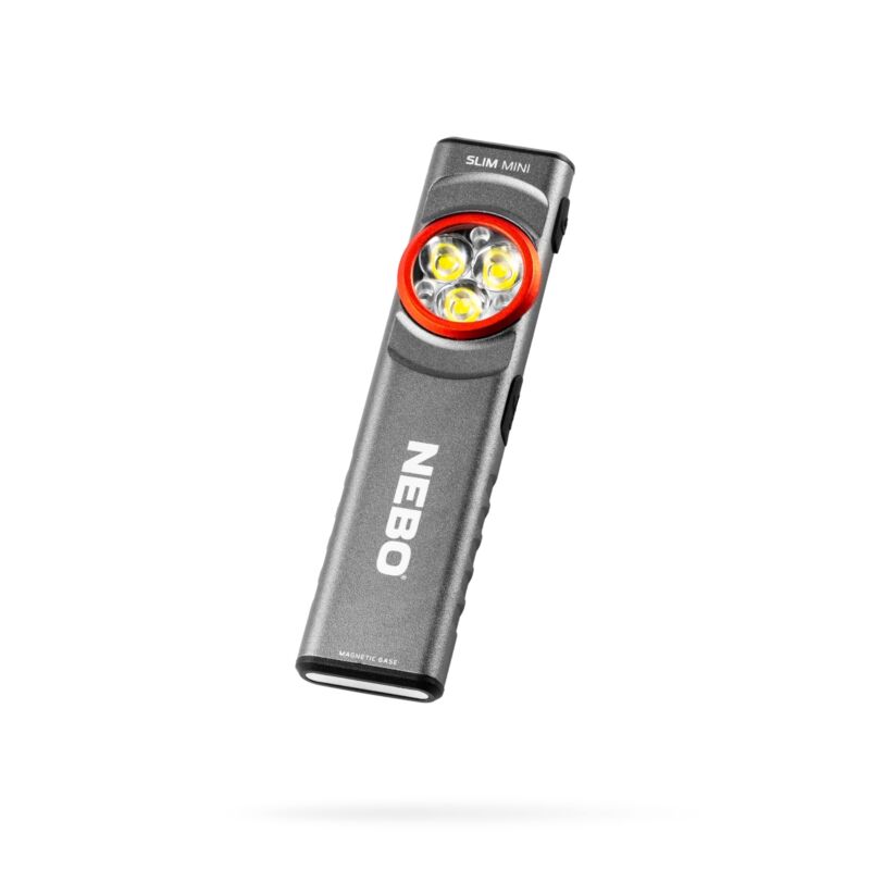 NEBO Slim Mini Rechargeable 250 Lumen Compact Pocket Flashlight, Portable, Water