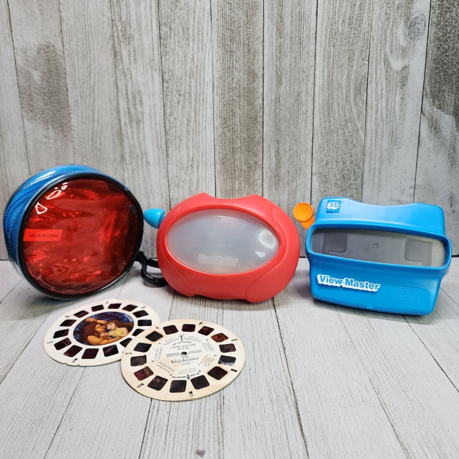 Vintage View Master 3D Viewer Classic Viewmaster Toy Blue