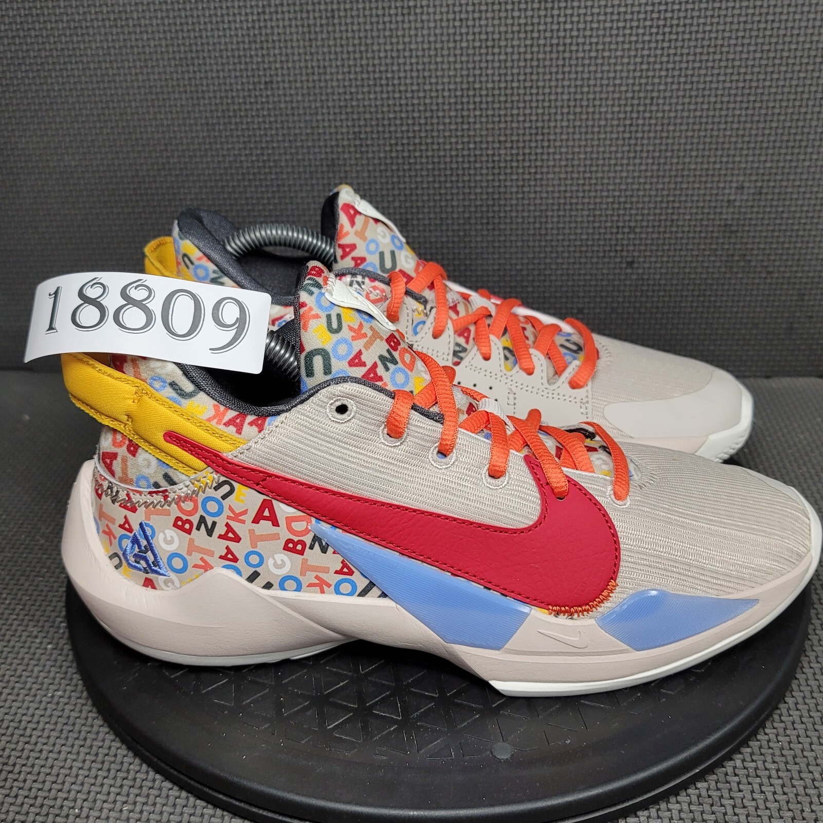 Nike Zoom Freak 2 Letter Bro Basketball Shoes Youth Sz 6