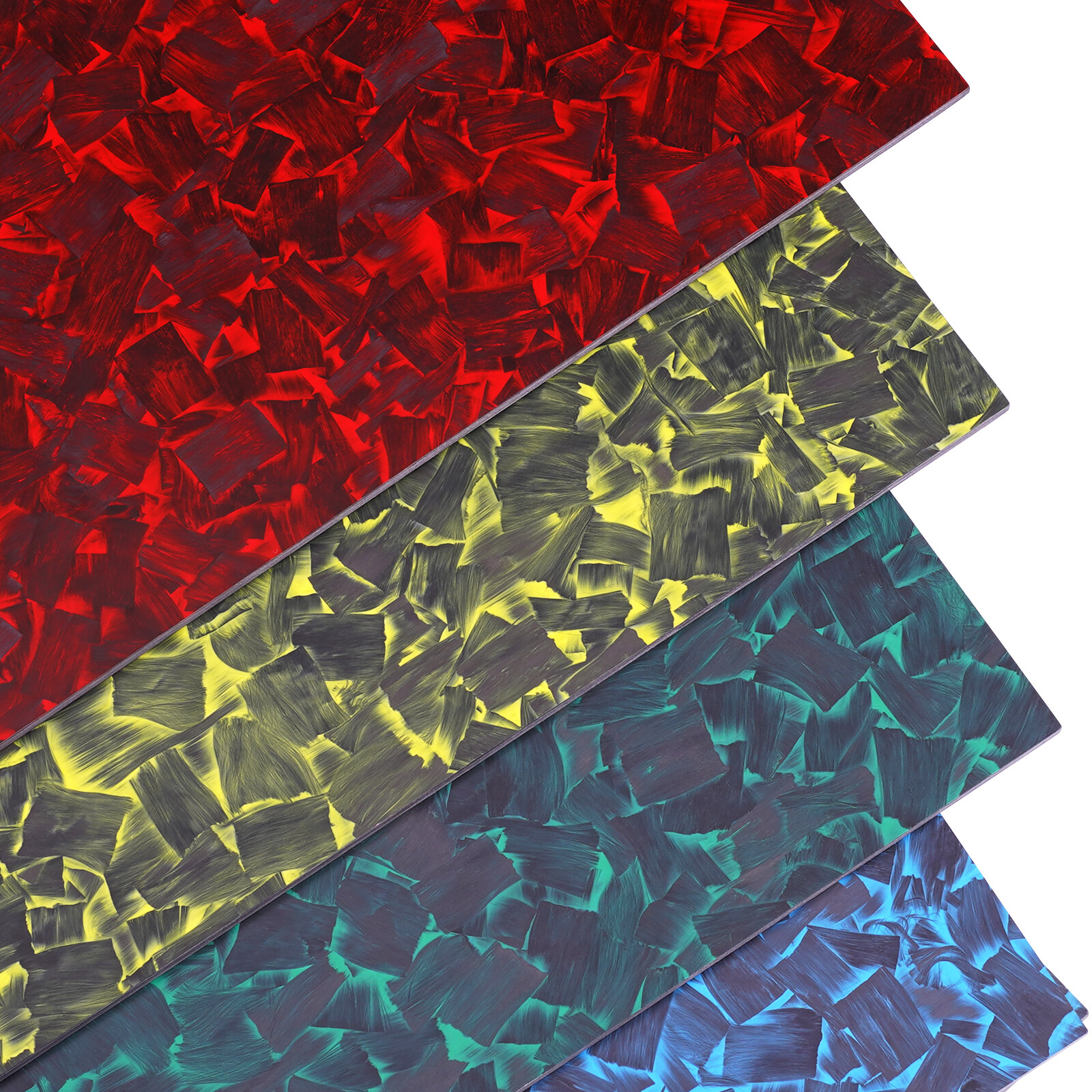 Colored Carbon Fiber Sheet, 300x400MM Forged Carbon Composite Laminate Plate