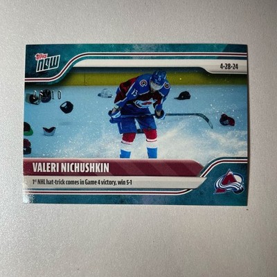 2024 Topps NHL Topps Now #183 Valeri Nichushkin Blue Ice 06/10
