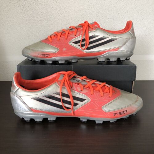 Rare Adidas F50 F10 TRX FG G61699 Silver Orange Cleats Boots Rare Adidas F50 F10 TRX FG G61699 Silver Orange Cleats Boots