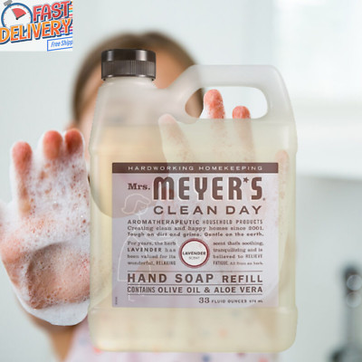  Mrs. Meyer's Clean Lavender Day Hand Soap Refill-Soft Cleanser-Does NOT OVERDRY
