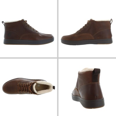 TIMBERLAND Men's DAVIS SQUARE WATERPROOF WARM LINED CHUKKA Rust Boots NIB