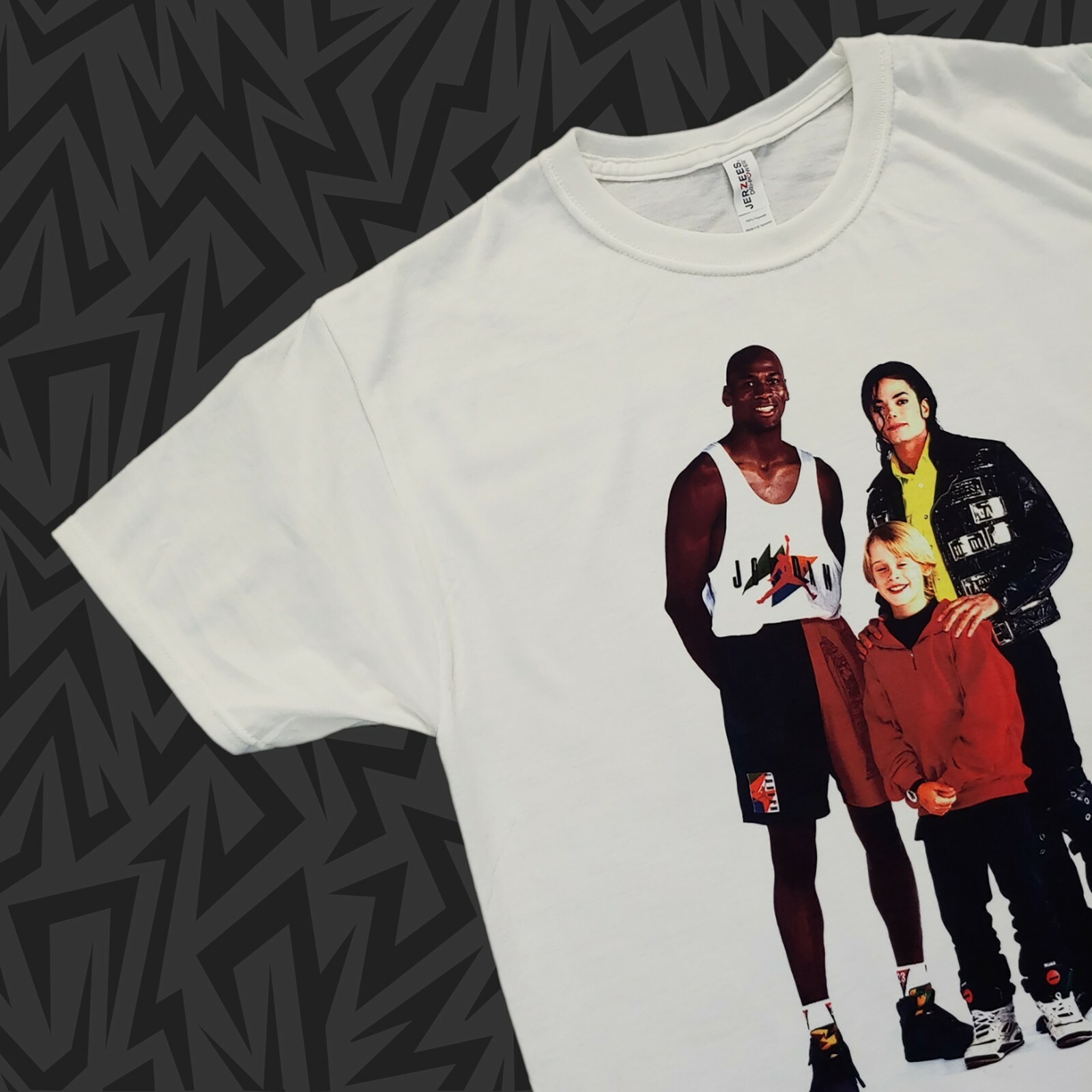 MICHAEL Jordan Jackson MACAULAY CULKIN T-Shirt chicago bulls