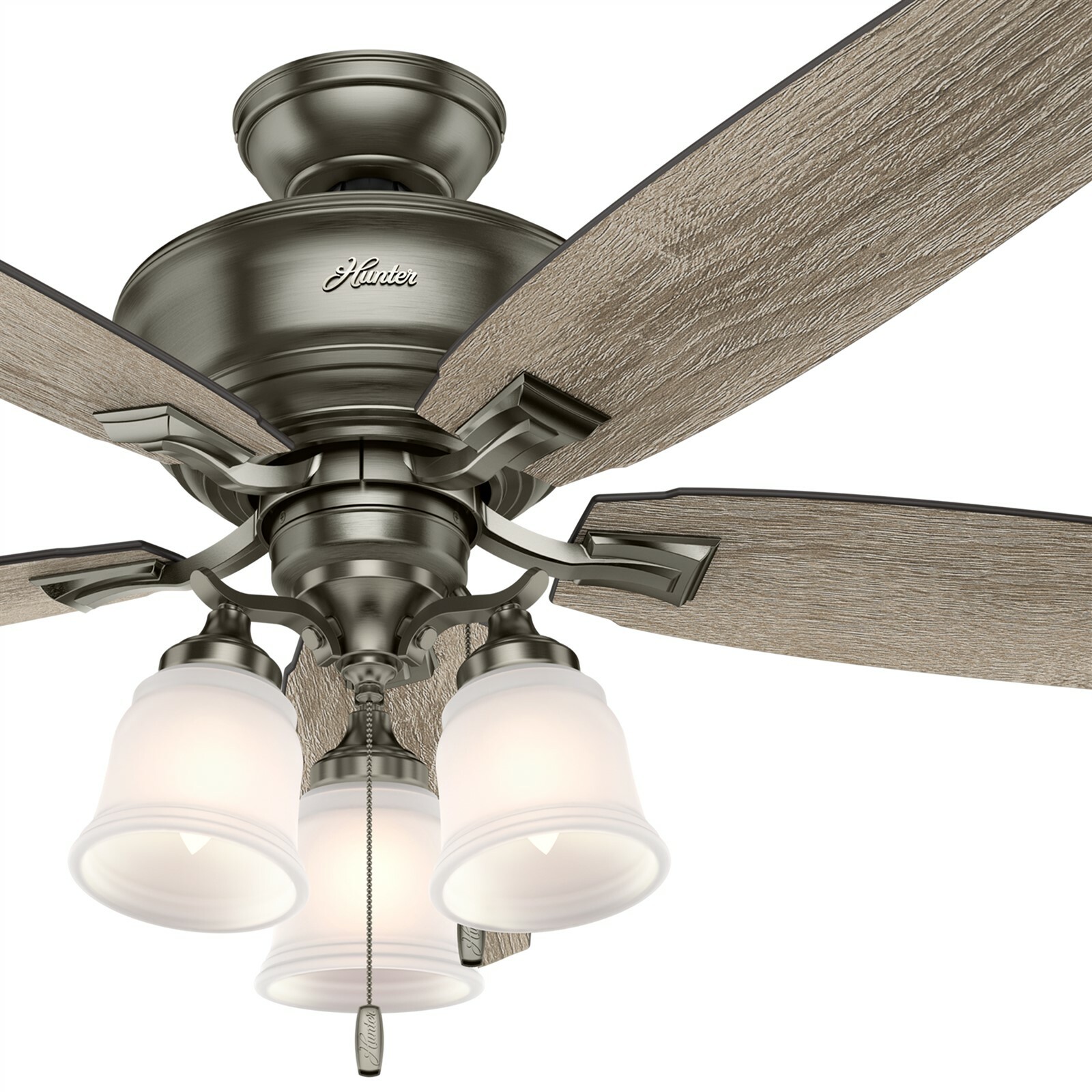 Hunter Fan 58 Casual Antique Pewter Ceiling Fan With Light Kit