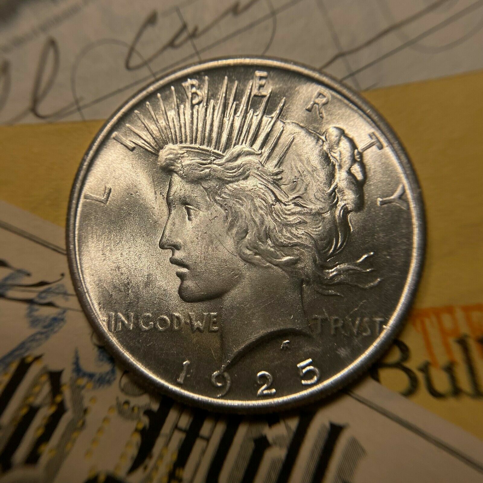 GEM BU Peace Dollars From OBW Roll Estate Sale Silver Hoard ~ UNC BU MS