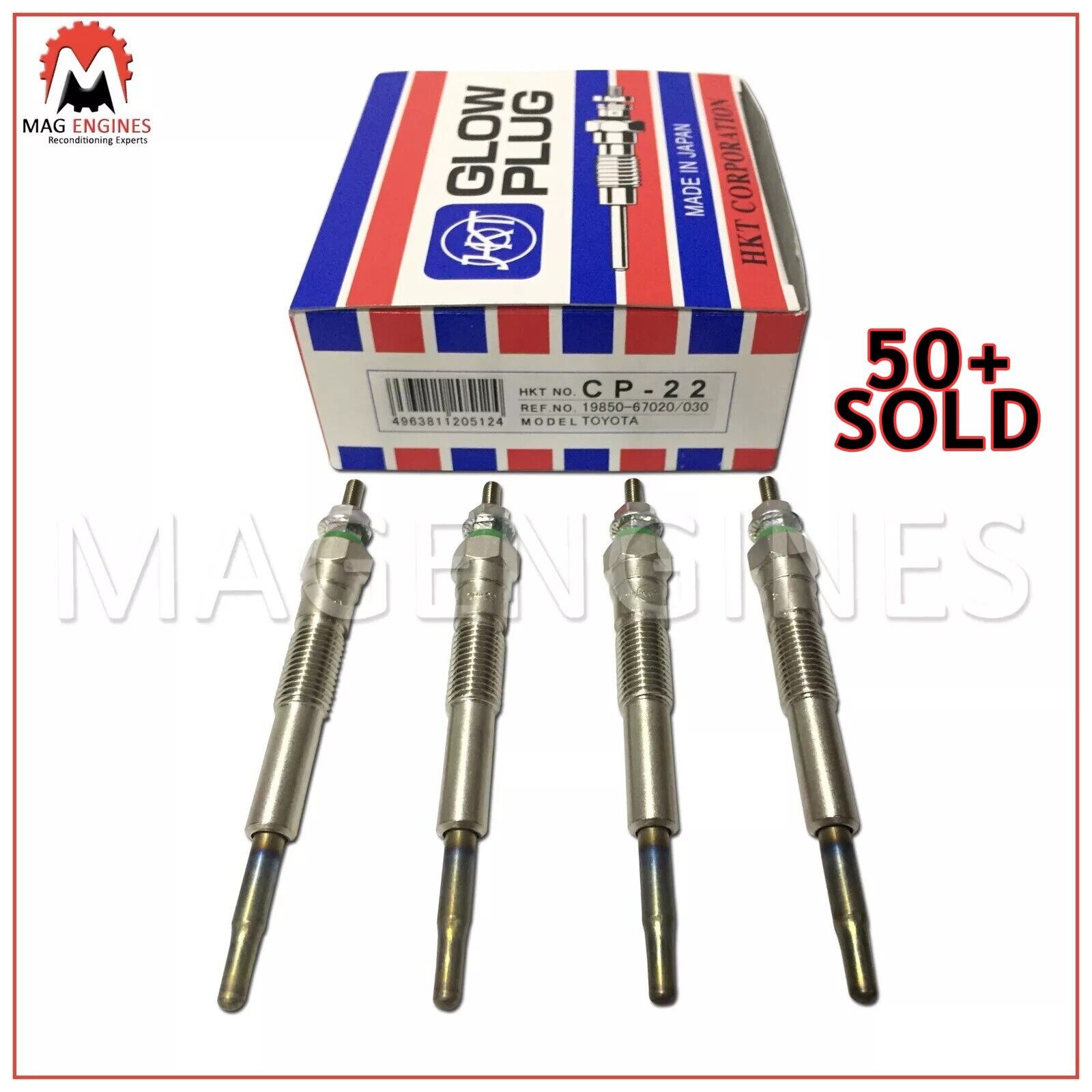 4ピースOEM# 19850-67020 19850-67030 19850-64060 グロープラグ 4ピースOEM# 19850-67020 19850-67030 19850-64060 グロープラグ