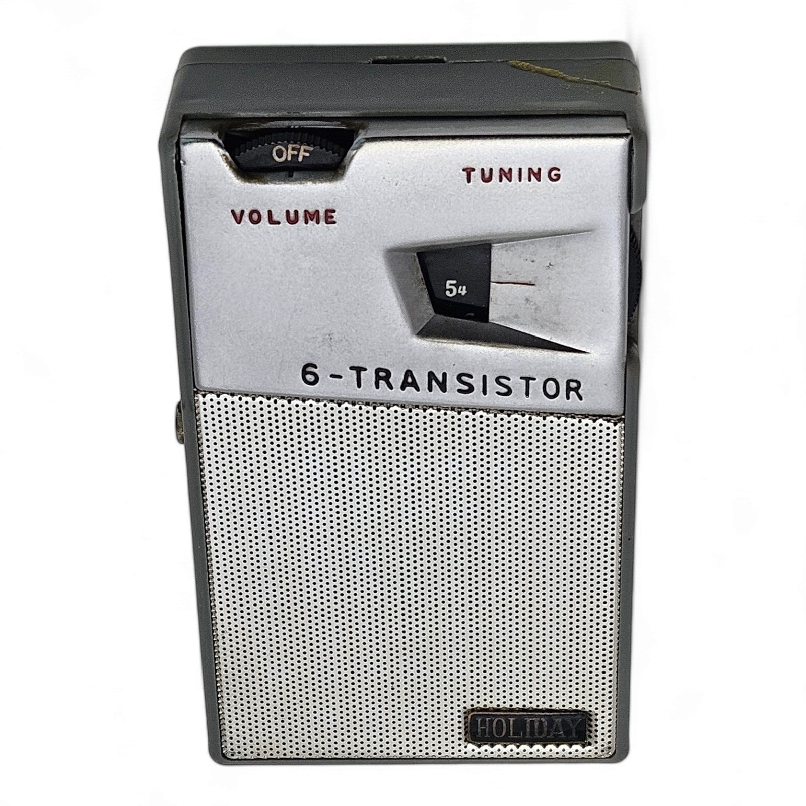 Vintage Holiday HF-601 Gray 6 Transistor Radio Japan (for