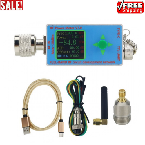 RF-Power-Meter-V7.0 10GHz RF Power Meter 30dBm 1W N-Type Connector