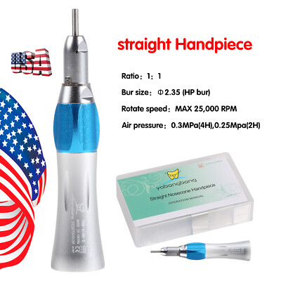 NSK Style Dental Slow Low Speed Handpiece Straight Contra Angle Air Motor 2/4H