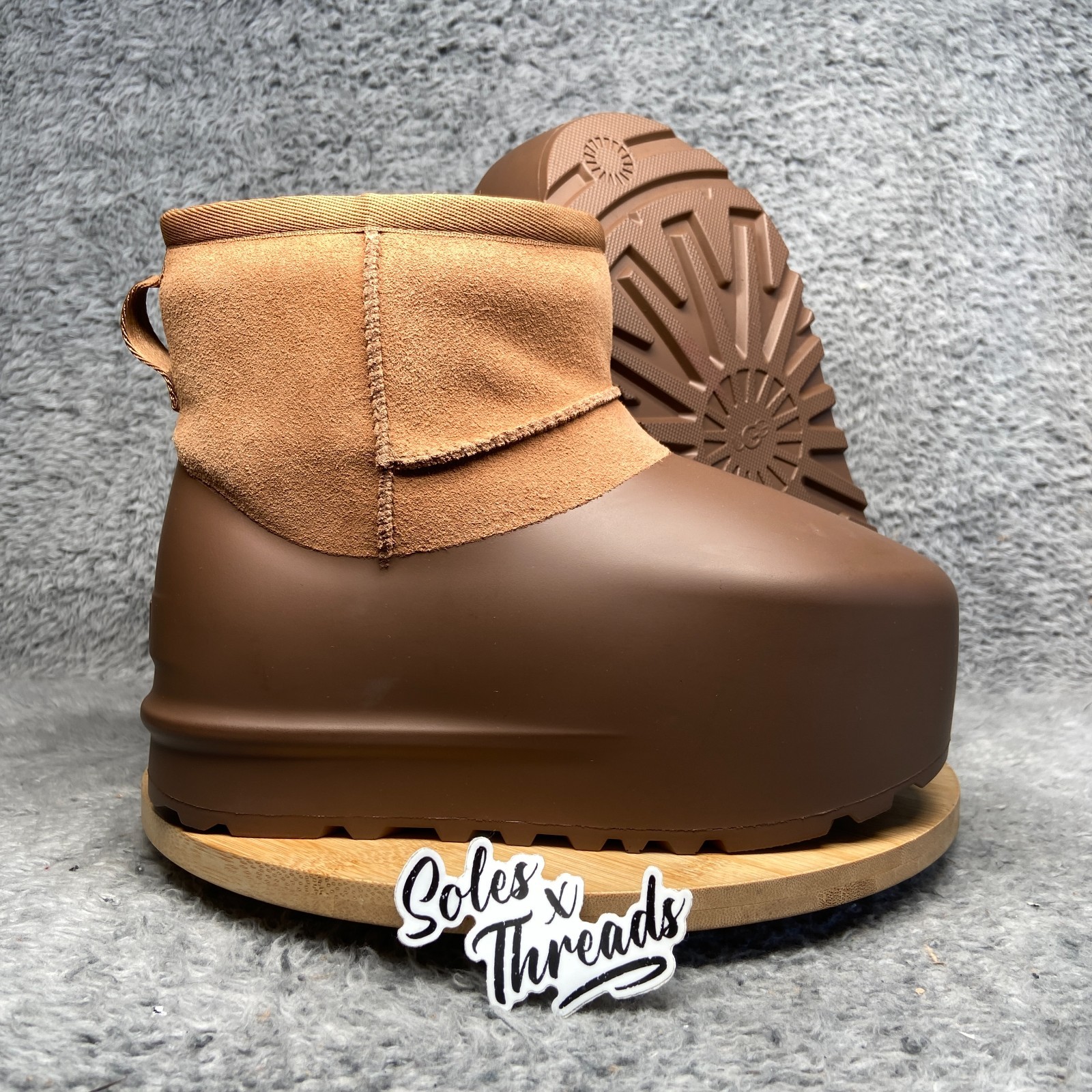 UGG Classic Mini Pumped Molded Boot Sizes Women Chestnut