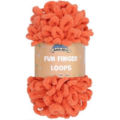 JubileeYarn Fun Finger Loops Yarn - Jumbo Polyester - Solid Colors