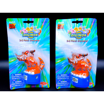Digimon Greymon 3-D Pencil Sharpener Vintage 2000 Fox Kids Qty: 2 