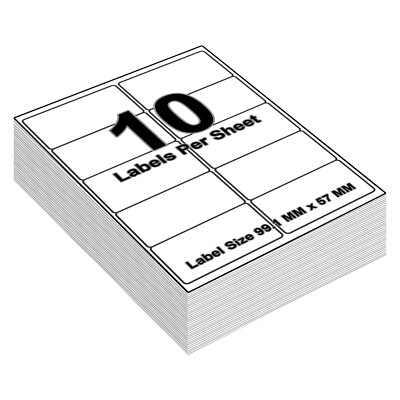 A4 Sheets White Address Sticky Shipping Labels A4 Stickers Printer Self Adhesive