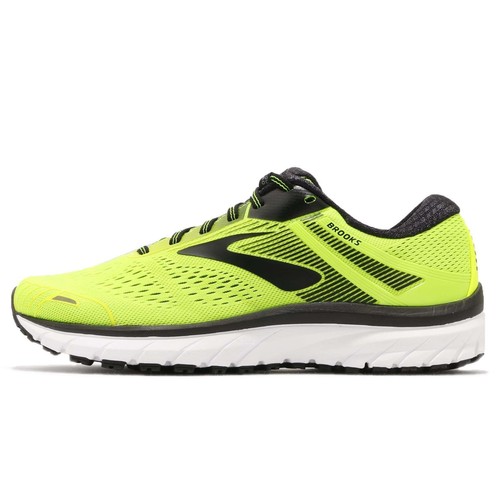Pre-owned Brooks Mens Adrenaline Gts 18, Nightlife Sz_11_nightlife/nightlife/black In Yellow