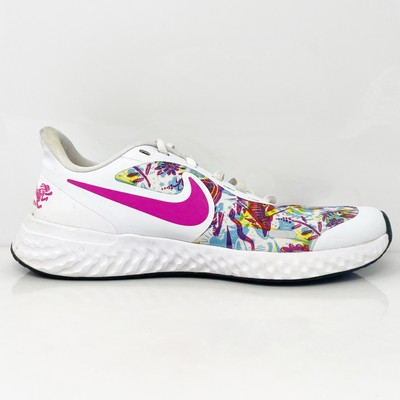 

Кроссовки Nike Girls Revolution 5 CJ2092-100 белые кроссовки размер 5,5 лет, Белый, Revolution 5