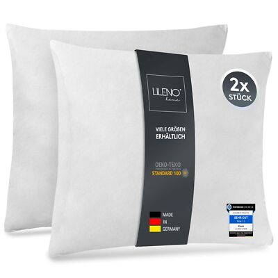 LILENO HOME 2er Set Kissenfüllung in verschiedenen Größen - Made in Germany