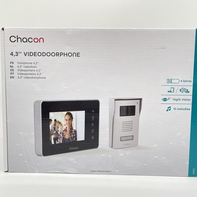 Wired Videophone Farbbildschirm 4.3 '' - IP44 - Schwarz - Chacon