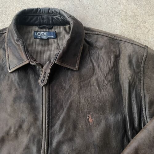VTG 90s Polo Ralph Lauren Genuine Lamb Skin Leather Jacket VTG 90s Polo Ralph Lauren Genuine Lamb Skin Leather Jacket