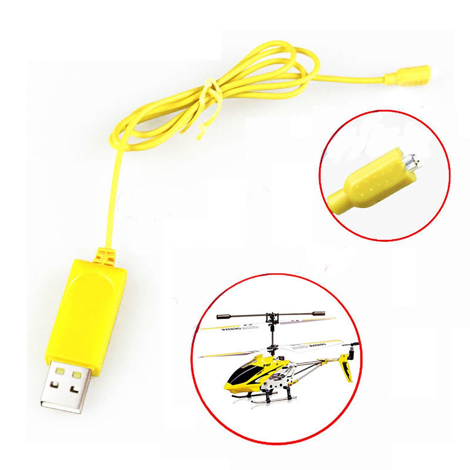 Helicopter USB Charger Cable Parts Mini S107 S105 Charging RC Helicopter