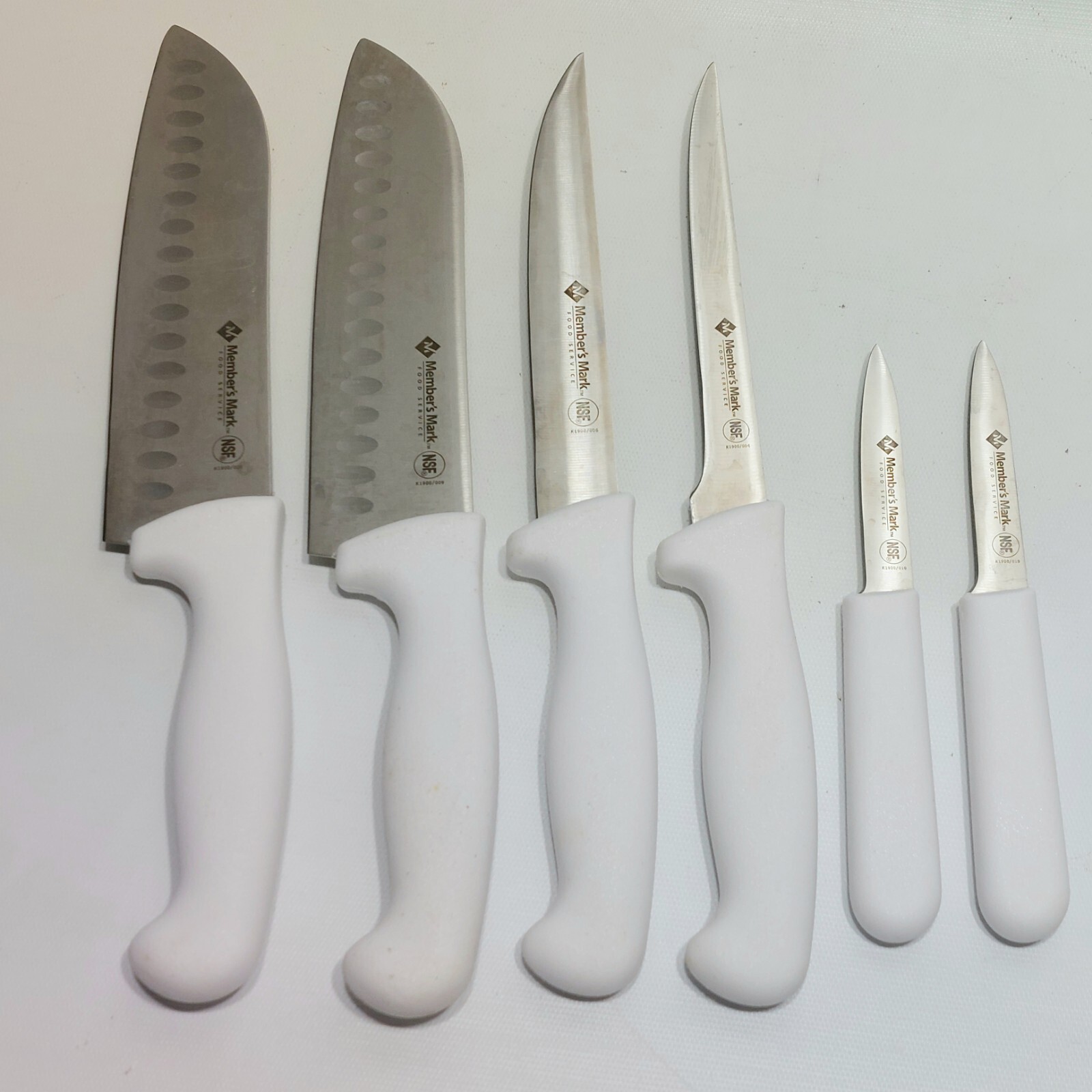 Of 6 White Handle