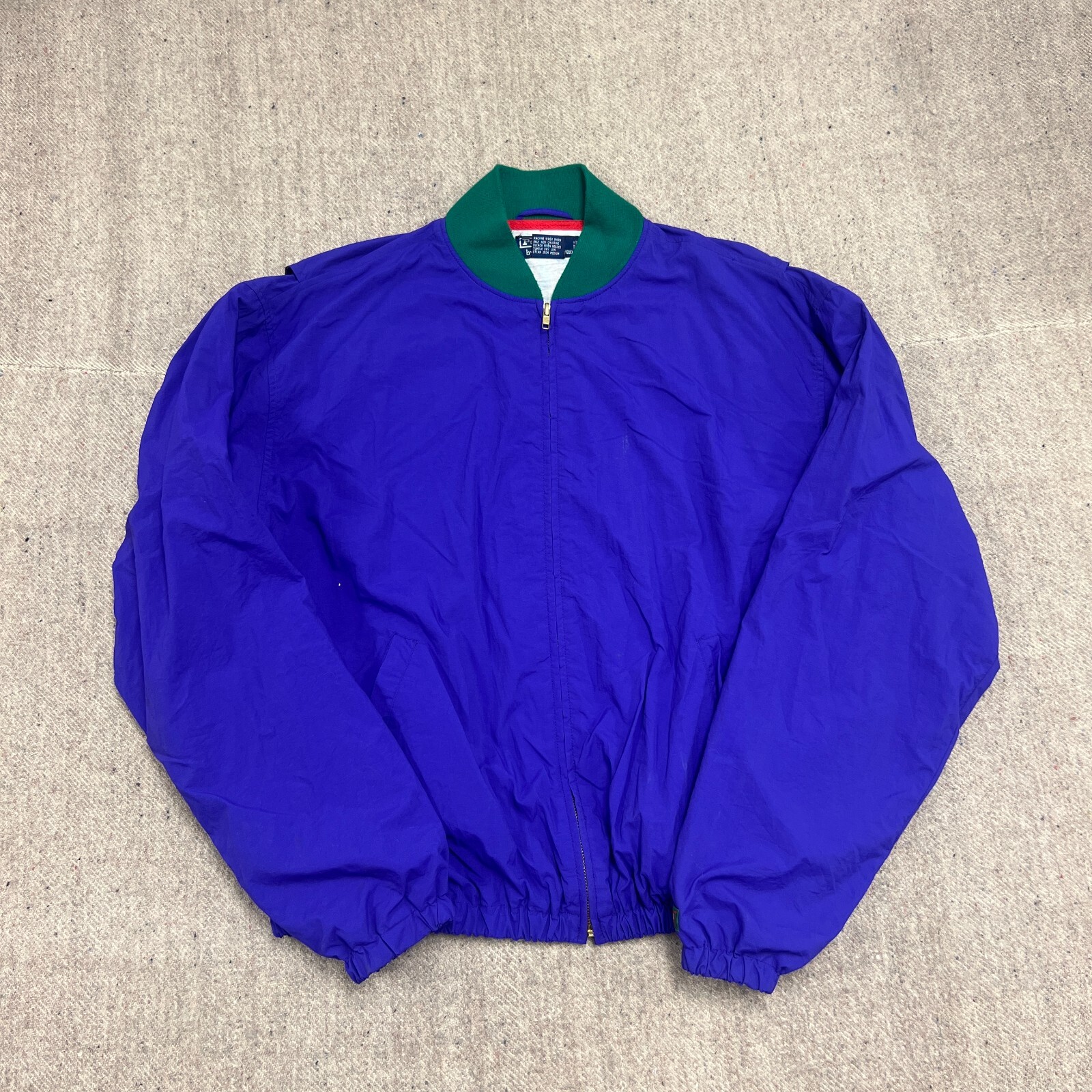 Vintage Polo Sport Jacket Mens Large Purple 1990s Bomber | eBay