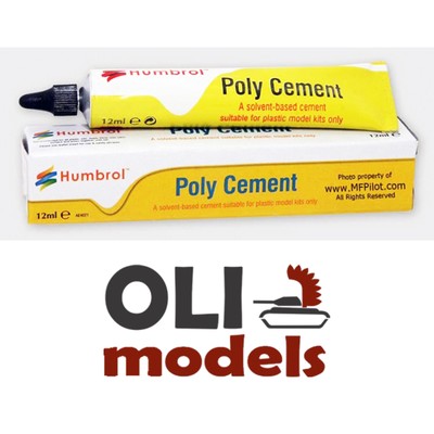 Solvent-based POLY CEMENT Glue for Plastic Kits 12ml Tube HUMBROL 10279
