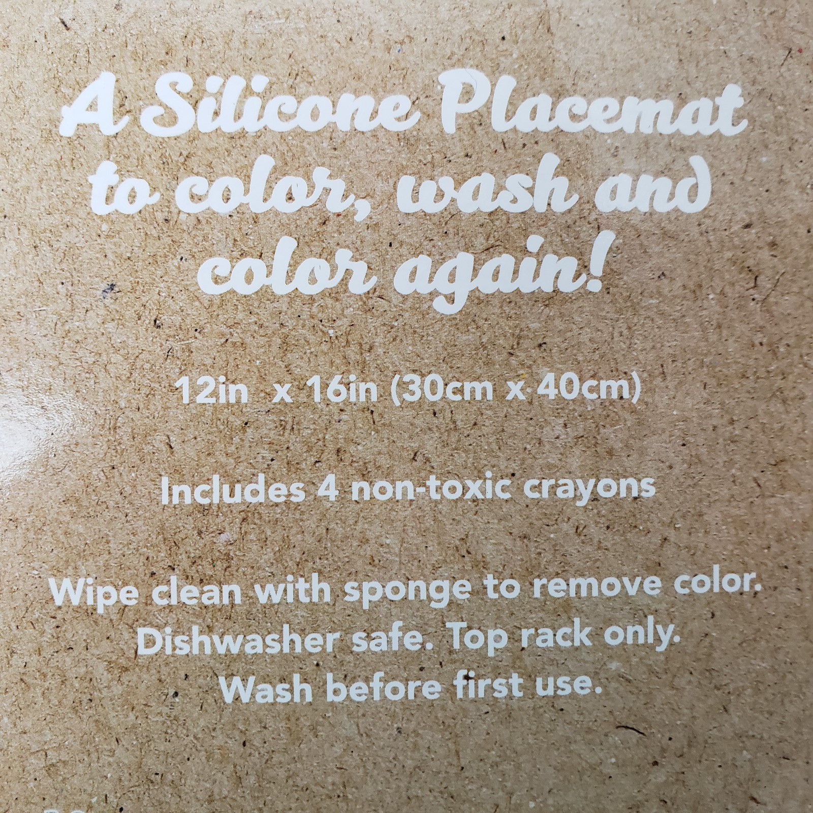 Youth Reusable Coloring Silicone Placemat With 4 Non Toxic Crayons MERMAID