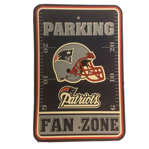 NFL New England Patriots Home Room Office Decor Parking Sign