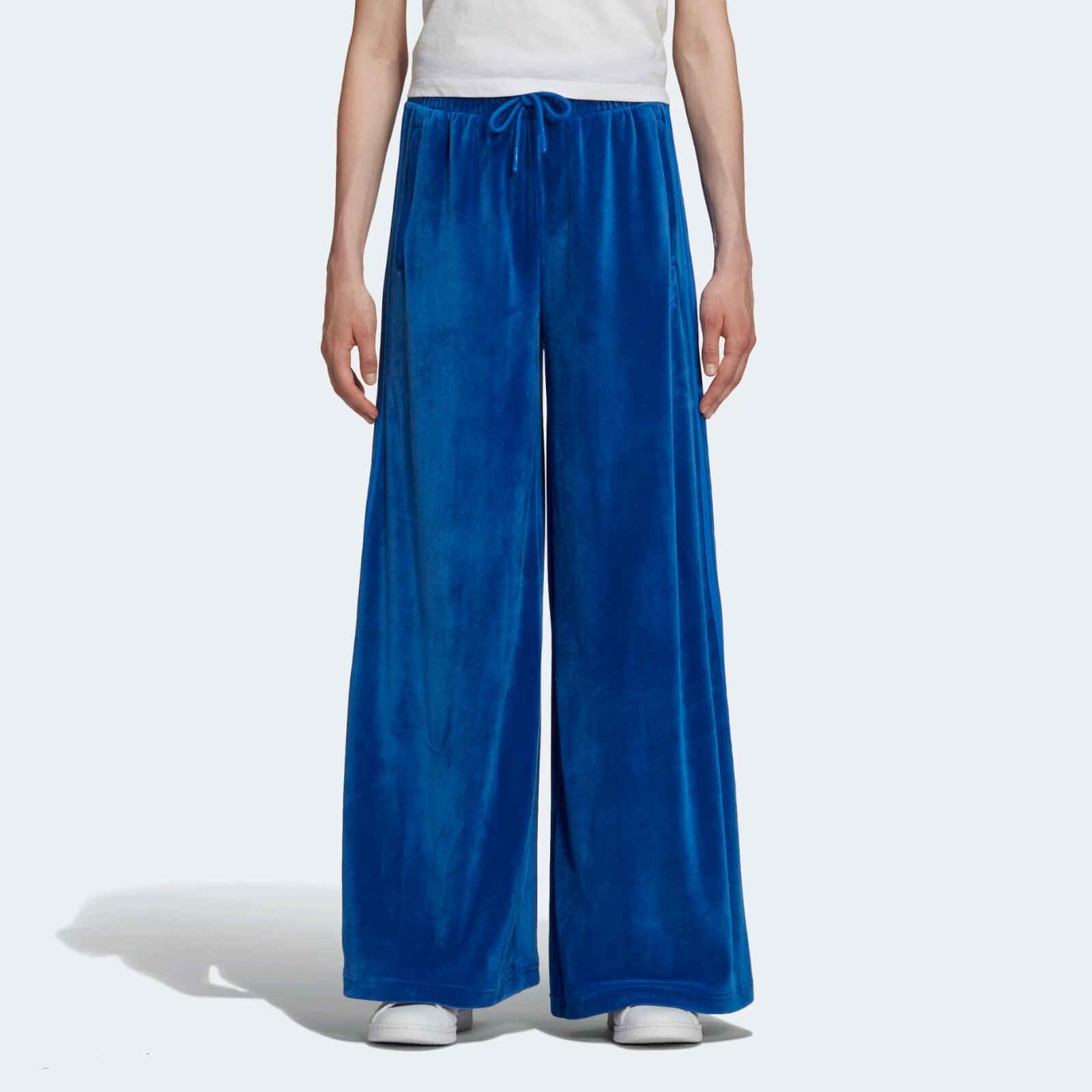 Adidas JEREMY SCOTT VELOUR TRACK PANT Wide Leg firebird