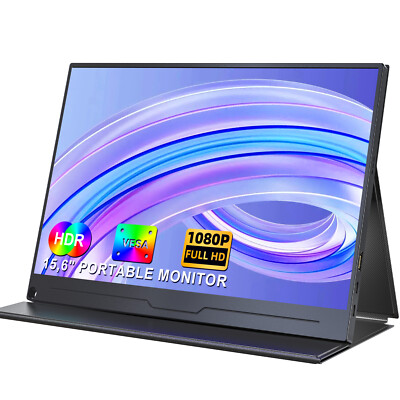 EVICIV 15.6'' 1080P Portable Gaming Monitor HDMI 2*Type C w/VESA For SAMSUNG DEX