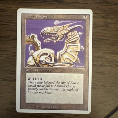 MTG Revised Dragon Engine Never Played