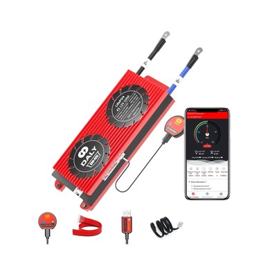DALY Smart BMS 4S 12V 100A LiFePO4 PCB Protection Board with Balance Leads, W...