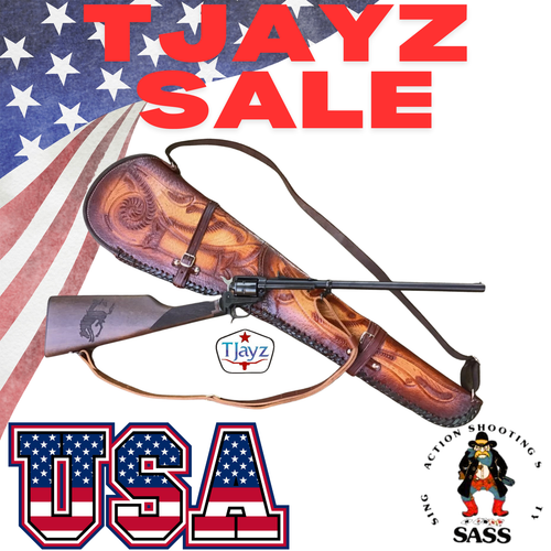 TJAYZ AMERICAN GENUINE LEATHER WESTERN CASE RIFLE COVER SCABBARD SHOTGUN SLEEVE