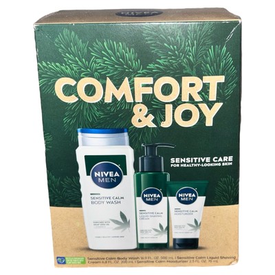 Nivea Men Sensitive 3pc Cleansing & Care Healthy Looking Skin Set