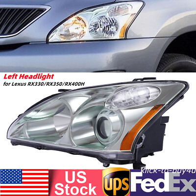 Left Headlight HID+Halogen Headlamp for Lexus RX330 RX350 RX400h 04-2009 W/o AFS