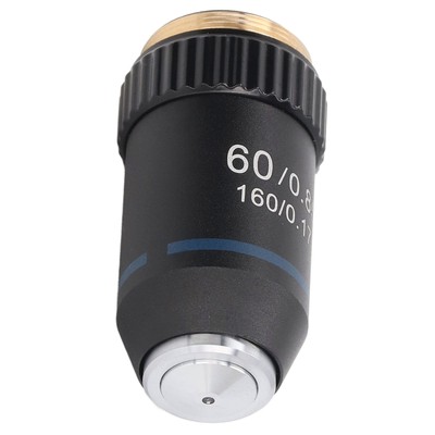 20.2mm Plated High Power Microscope Lens Interface Brass Achromatic Objective