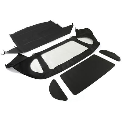 For Mercedes R129 SL500 1990-2002 Sailcloth Convertible Soft Top Plastic Window