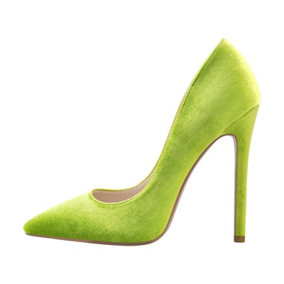 Women's Classic Velvet Pumps Pointed toe High Heels Court Stiletto Slip On Shoes