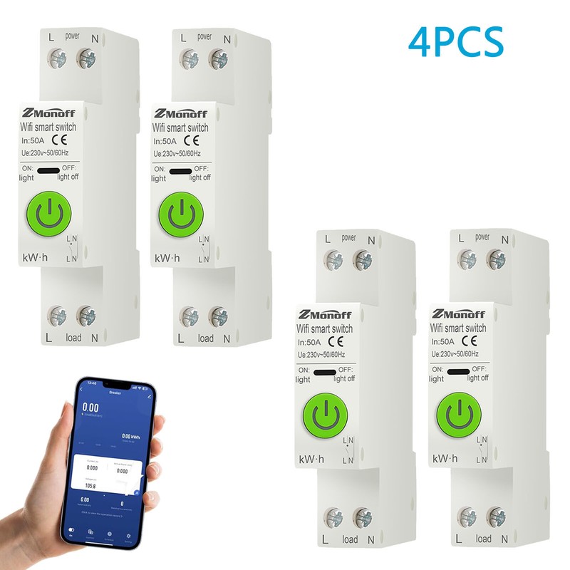 Smart WiFi Circuit Breaker Switch Tuya APP Enabled Circuit Breaker