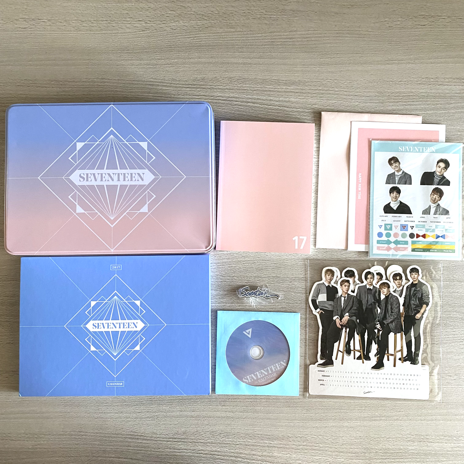 SEVENTEEN 2017 SEASON&#39;S GREETING ブルーシーグリ SEVENTEEN 2017 Season's greeting Blue ver. calendar SVT | eBay