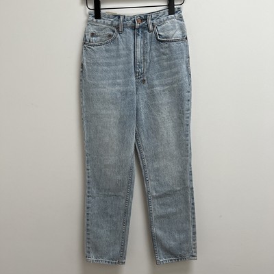 new Ksubi womens denim jean chlo wasted high waist small xs s karma blue 24 6