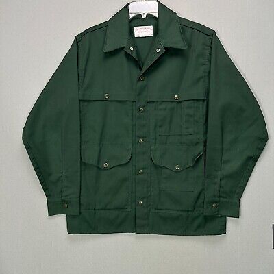 Filson Cruiser Style 340 Mens Size 40 Forest Green Made in USA Pockets Snap