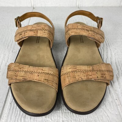SAS Sandal Women 9.5 Slim Nudu Heel Adjustable Straps Cushioned Comfort Classic
