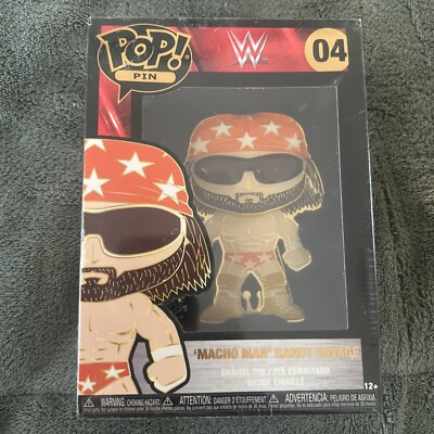 WWE Randy Macho Man Savage Large Enamel Pop! Pin