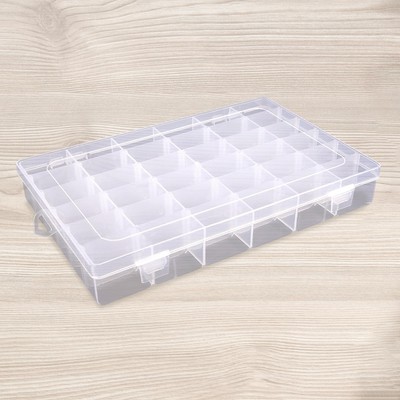 Thread Storage Box Empty Threads Spools Box Grids Embroidery Jewelry Storage Box