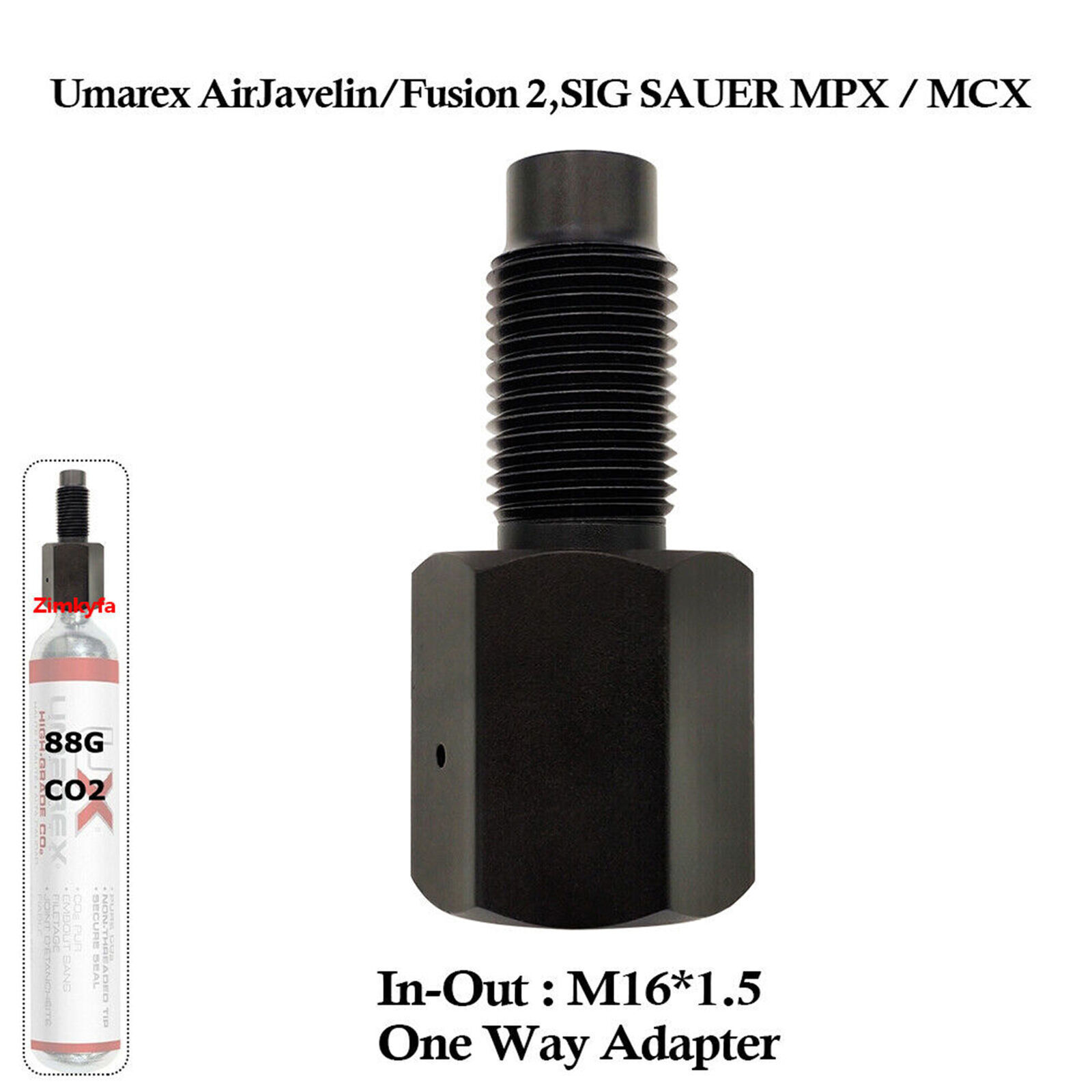 88g CO2 Capsules CO2 Saver Adapter Removable Fit for Umarex 