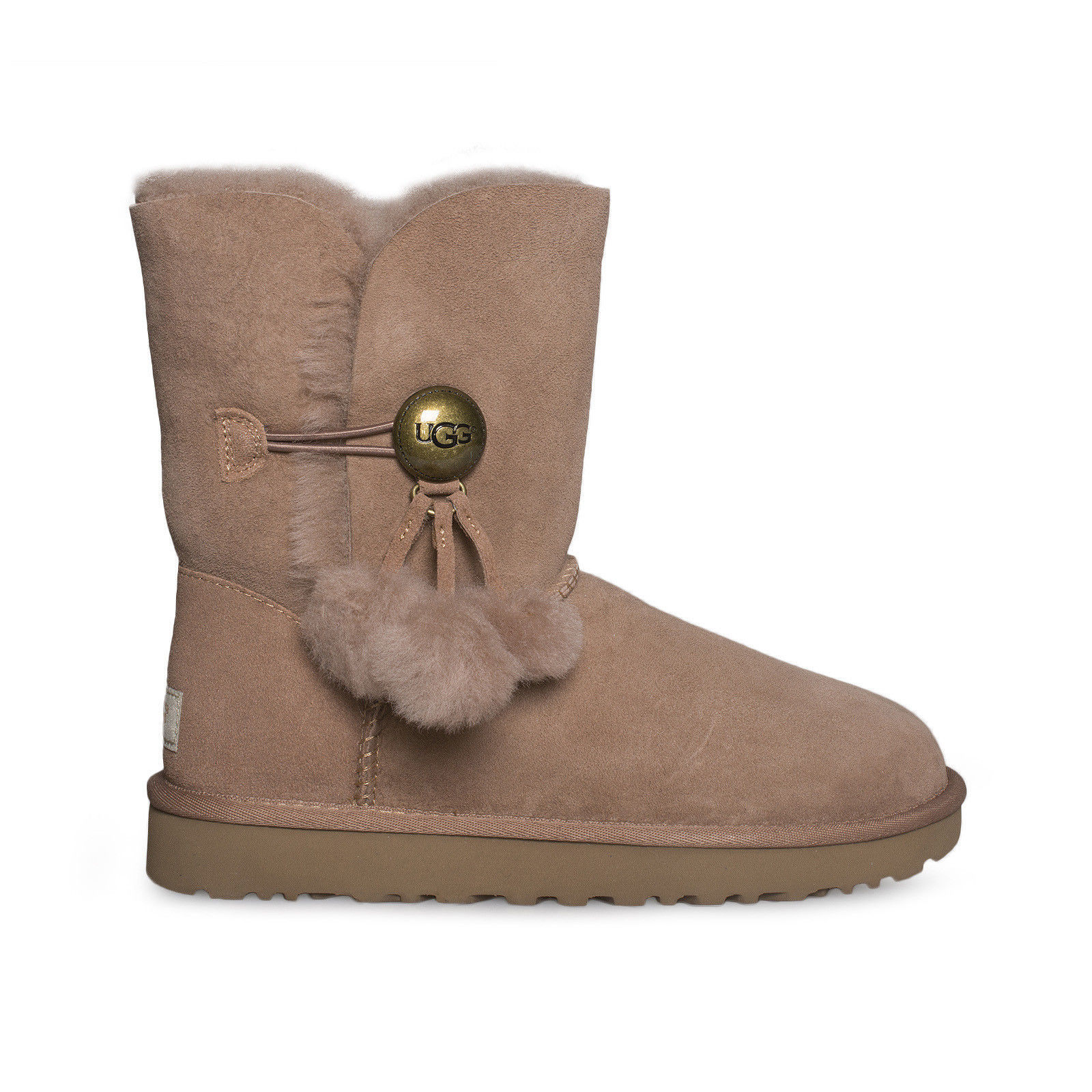 Pre-owned Ugg In Box  Women's Bailey Button Puff Sand Sizes: 7,8,9, 10
