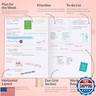 GoGirl Planner PRO - Undated Horizontal Layout Weekly Planner and Organizer + Budgeting and Expense Tracking Pages, Goals Journal and Agenda, 7